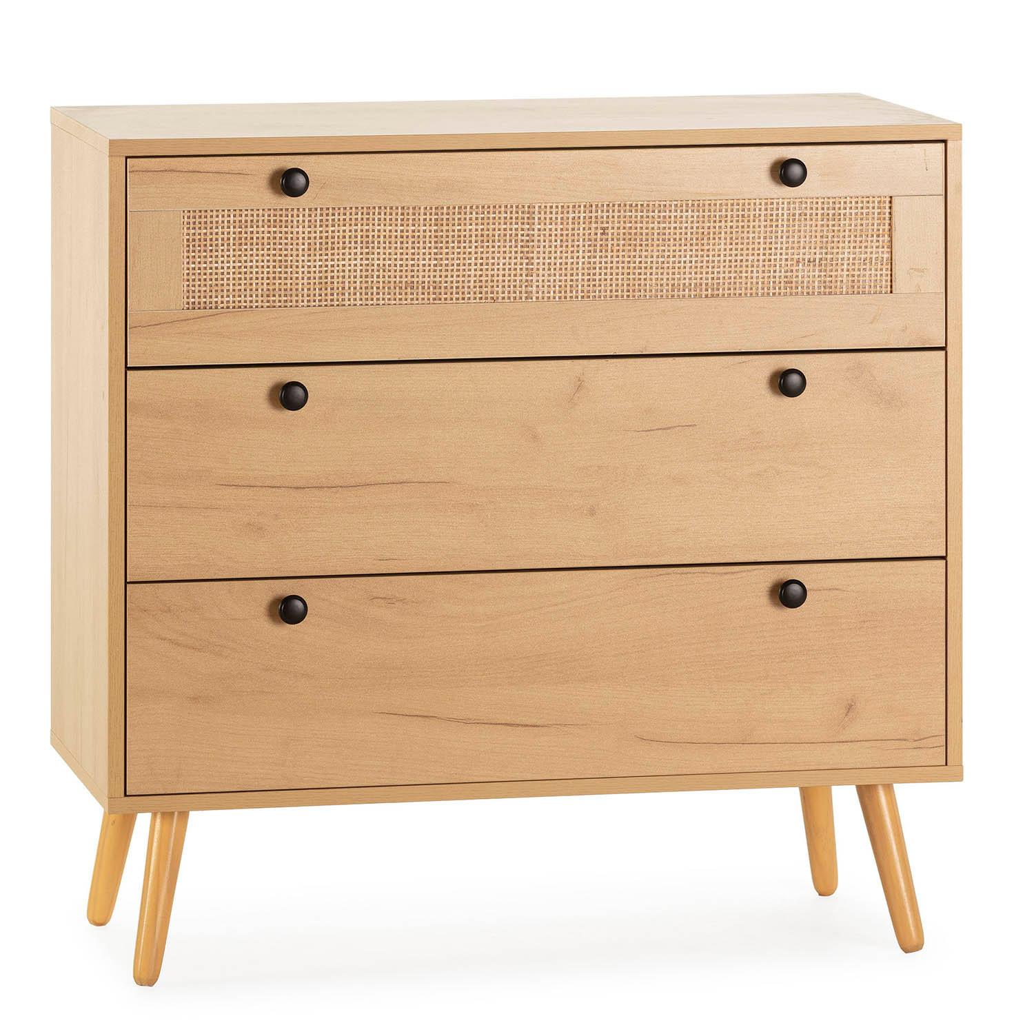 KOMMODE 80/77/39 Bella Eiche - Honigeiche, Holzwerkstoff (80/77/39cm)