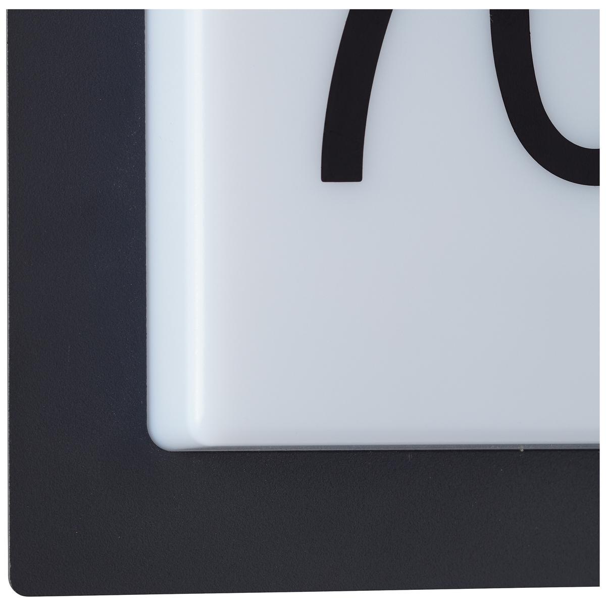 AUSSENWANDLEUCHTE Sten G96502/75 - Schwarz, Metall (18/18/5.1cm) - Brilliant