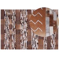 KURZFLOR-TEPPICH Herekli 230/160 cm - Braun, Fell (160/230cm) - Beliani