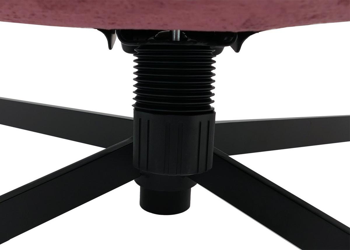 RELAXSESSEL MIT HOCKER Rot - Rot, Textil (80/96/90cm) - MCW