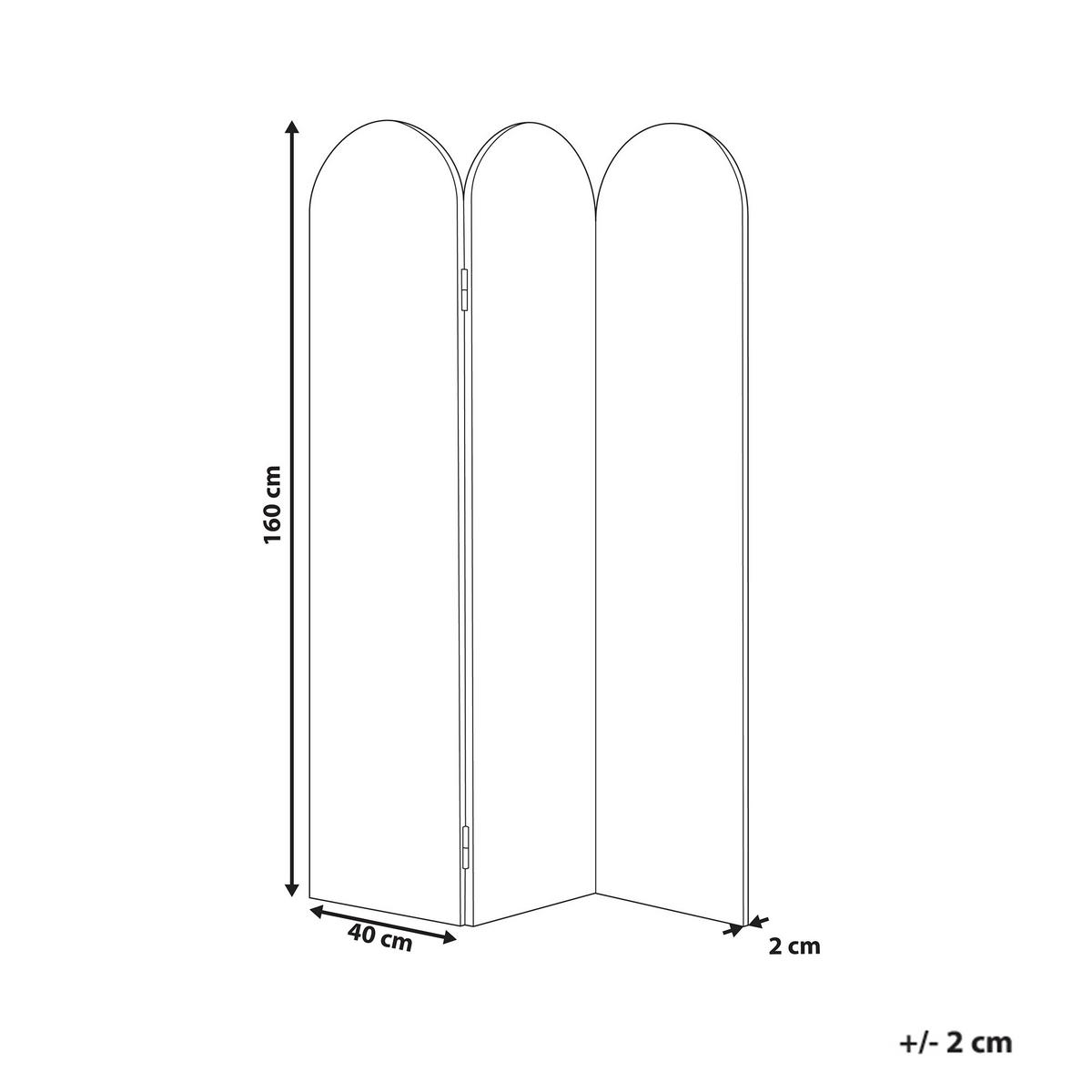 BÜRO-RAUMTEILER 120/160 cm Dunkelgrau Slimmy - Dunkelgrau/Grau, Kunststoff (120/160/2cm) - Beliani