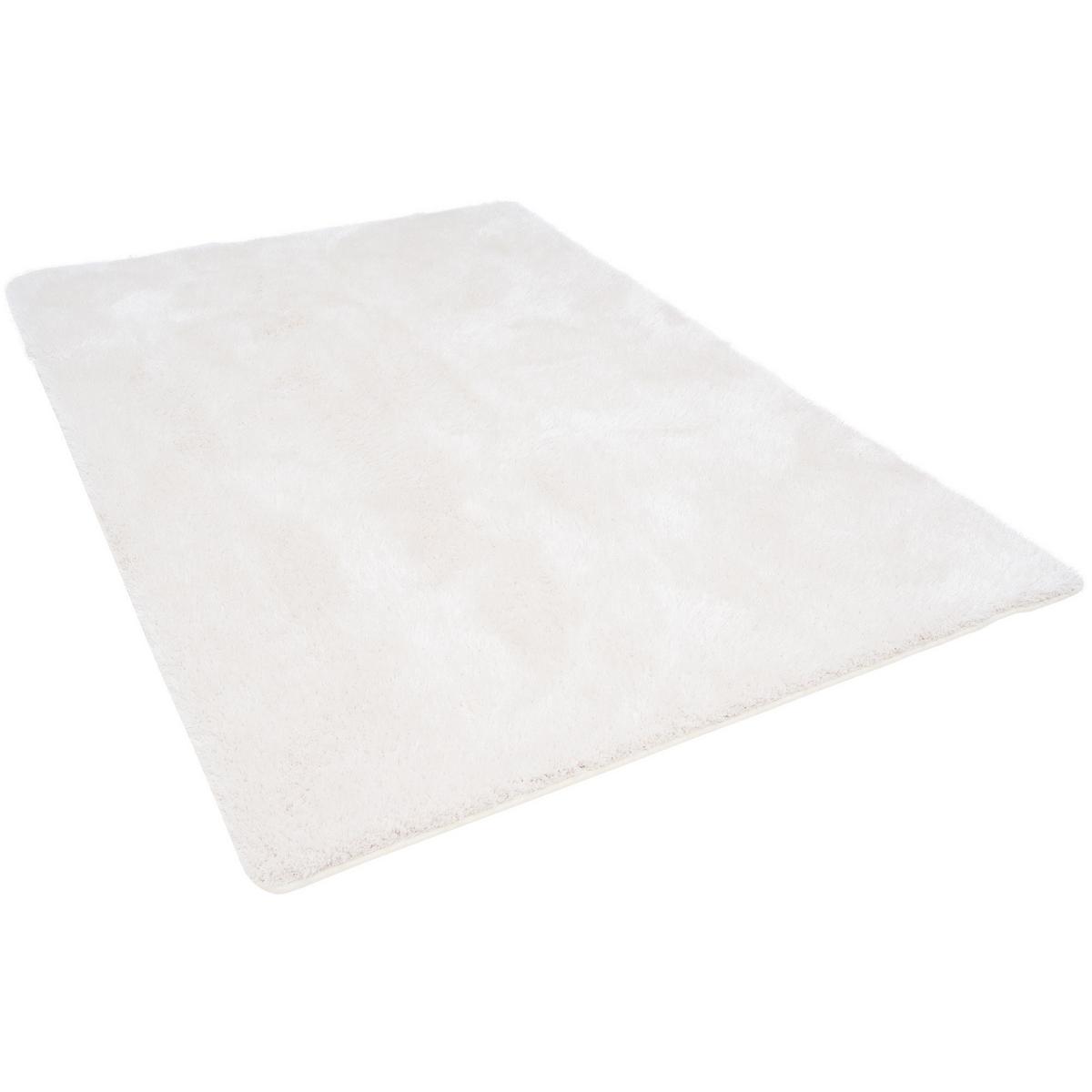 HOCHFLOR SHAGGY TEPPICH LUXUS FEELING MIX - Weiß, Textil (80/160cm) - Snapstyle
