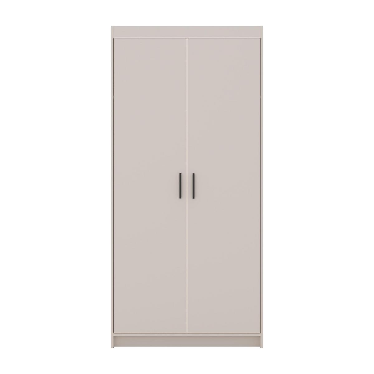 KLEIDERSCHRANK Storicos Beige 89,7/190,5/53 cm - Modern 2-türig - Beige, Holzwerkstoff/Kunststoff (89.8/190.6/53cm) - AX Living