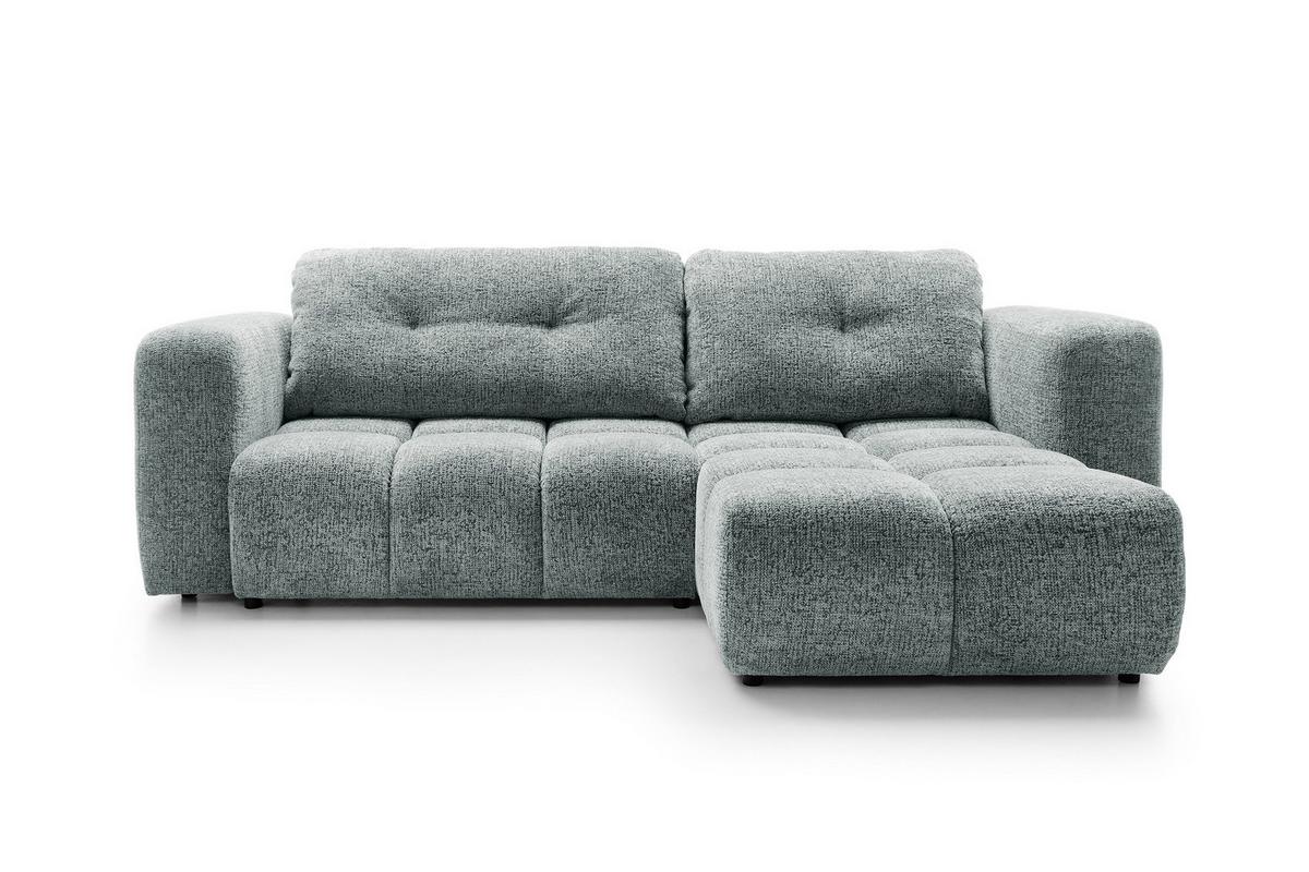 ECKSOFA ARTE 02 Grau Chenille mit Schlaffunktion - Grau, Holz (273/176cm) - MASSENO