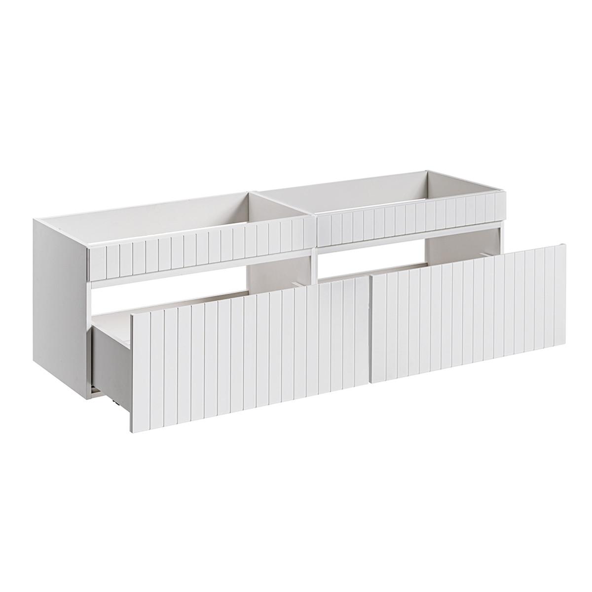 WASCHTISCHUNTERSCHRANK 160cm Zelie Weiß - Weiß, Holzwerkstoff (160/46/45cm) - Petits-meubles