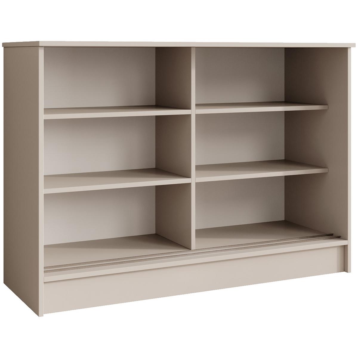 KOMMODE Mirela mit 2 Schiebetüren 100 cm, Kaschmir - Kaschmir, Holzwerkstoff (101/85/43.5cm) - Beautysofa