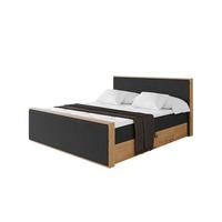 BOXBETT LOLLI9 -Z 120x200 - H3 Schwarz - Schwarz Hochglanz, Holzwerkstoff (120/200cm) - ALTDECOR