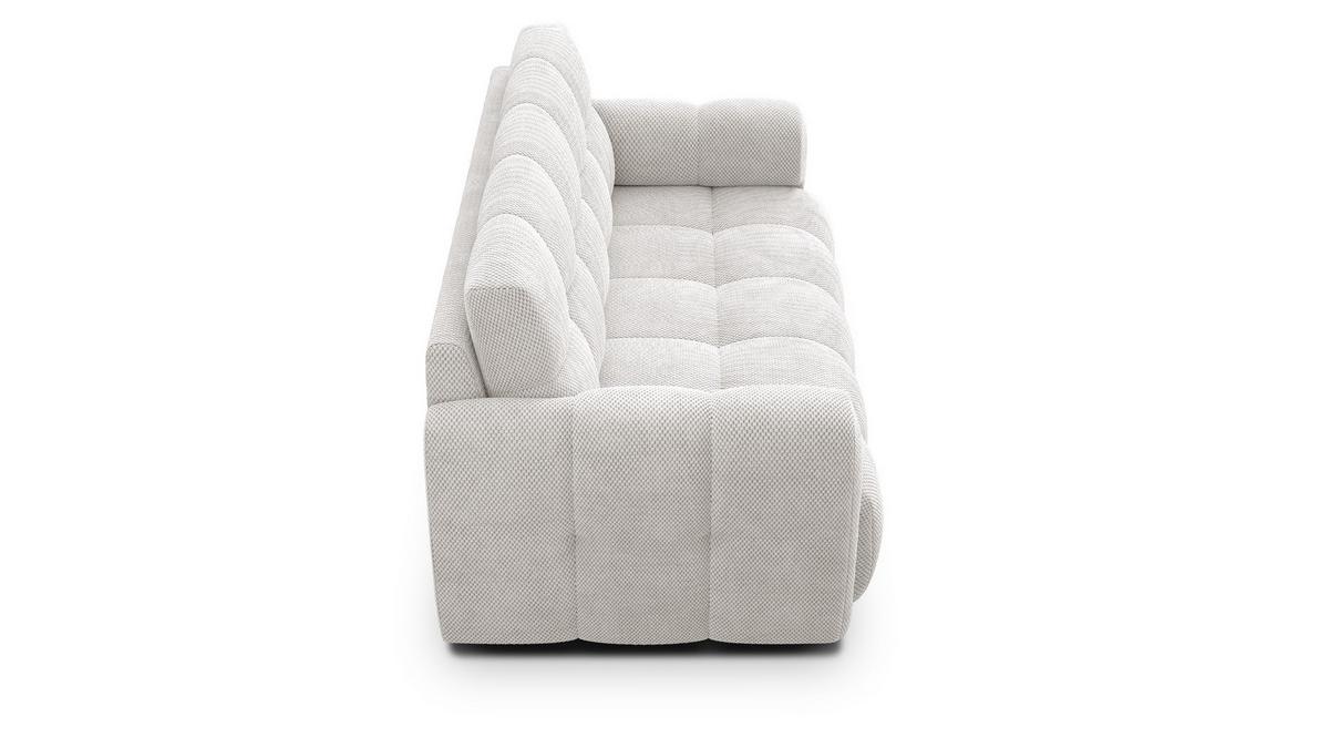 SOFA MELLOW 2,5-Sitzer, creme - Creme/Schwarz, Holz/Textil (183/87/98cm) - Wozimo