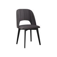 ESSZIMMERSTUHL Monti IV Pik Gerade - Schwarz/Grau, Holz/Textil (48/83/54cm) - MIRJAN24