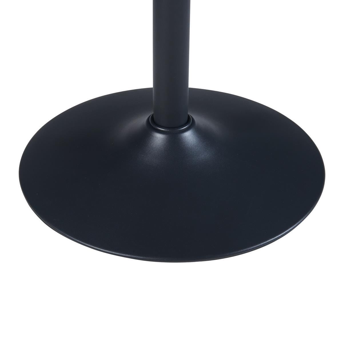 BARTISCH Vantaa - Walnussfarben/Schwarz, Holzwerkstoff/Metall (60/60/100cm) - [en.casa]