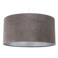 HÄNGELEUCHTE Silber 40/20 cm - Silberfarben/Braun, Kunststoff (40/0.4/20cm) - ONZENO