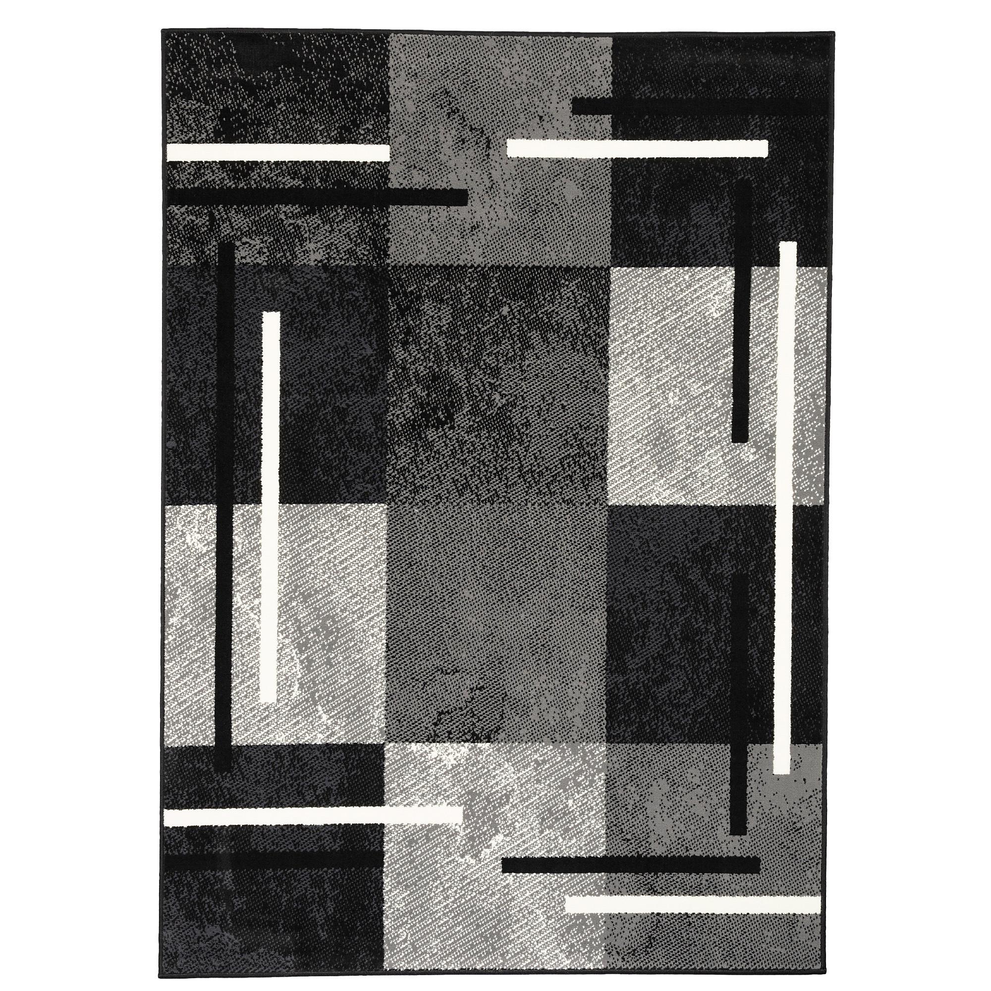 TEPPICH MODERN TRENDLINE KARO - Schwarz, Textil (120/170cm) - Pergamon