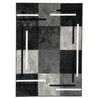 TEPPICH MODERN TRENDLINE KARO - Schwarz, Textil (185/270cm) - Pergamon