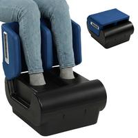 BEINMASSAGEGERÄT Stoff Blau Schwarz - Blau, Kunststoff (37/46/38cm) - HOMCOM