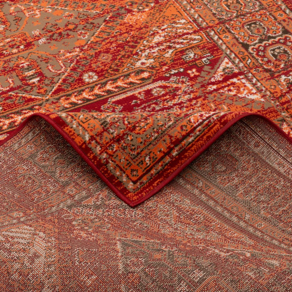 DESIGNER TEPPICH POP-VINTAGE ORIENT BORDÜRE - Terracotta, Textil (120/170cm) - Pergamon