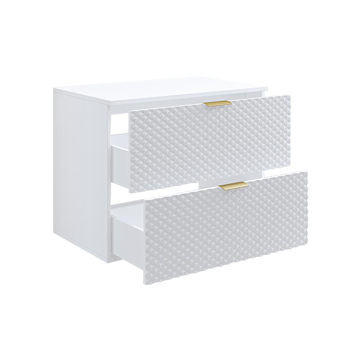 WASCHTISCHUNTERSCHRANK 80.4cm Cléa Weiß - Weiß, Holzwerkstoff (80.4/62.6/48.5cm) - Petits-meubles