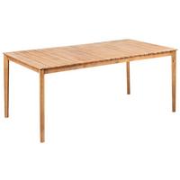GARTENTISCH 180/100 cm Akazienholz Hellbraun Jaco - Hellbraun, Holz (180/100/75cm) - Beliani