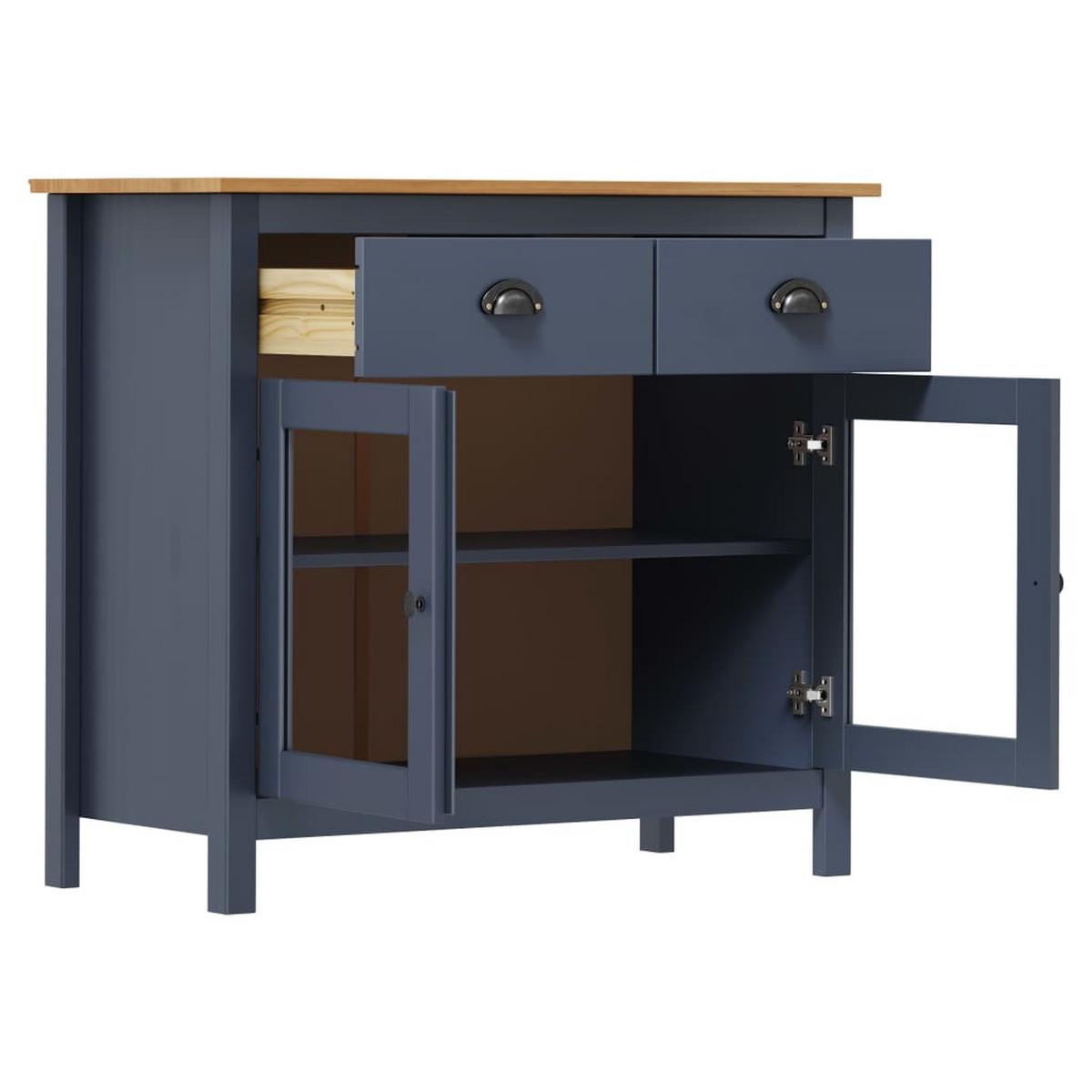 MEHRZWECKSCHRANK Cooley 80/40/90 cm - Grau, Holzwerkstoff (80/90/40cm) - Nettlife