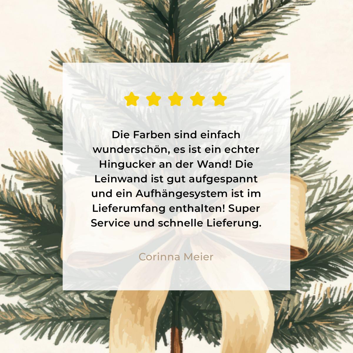 LEINWANDBILD Weihnachtsbaum - Weihnachten - Frohe Weihnachten - Beige Room Decor 30x40 cm - Sandfarben, Textil (30/40cm) - MuchoWow