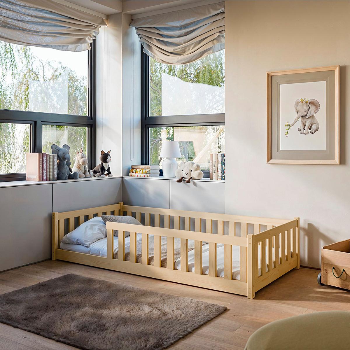 BETT Maya Holz - Braun, Holz - Petits-meubles