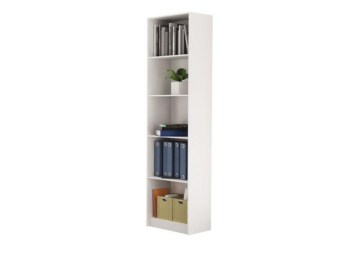 BÜCHERREGAL Weiß 50/182/30 - Weiß, Holzwerkstoff (50/182/30cm) - RAUMHIRSCH FURNITURE