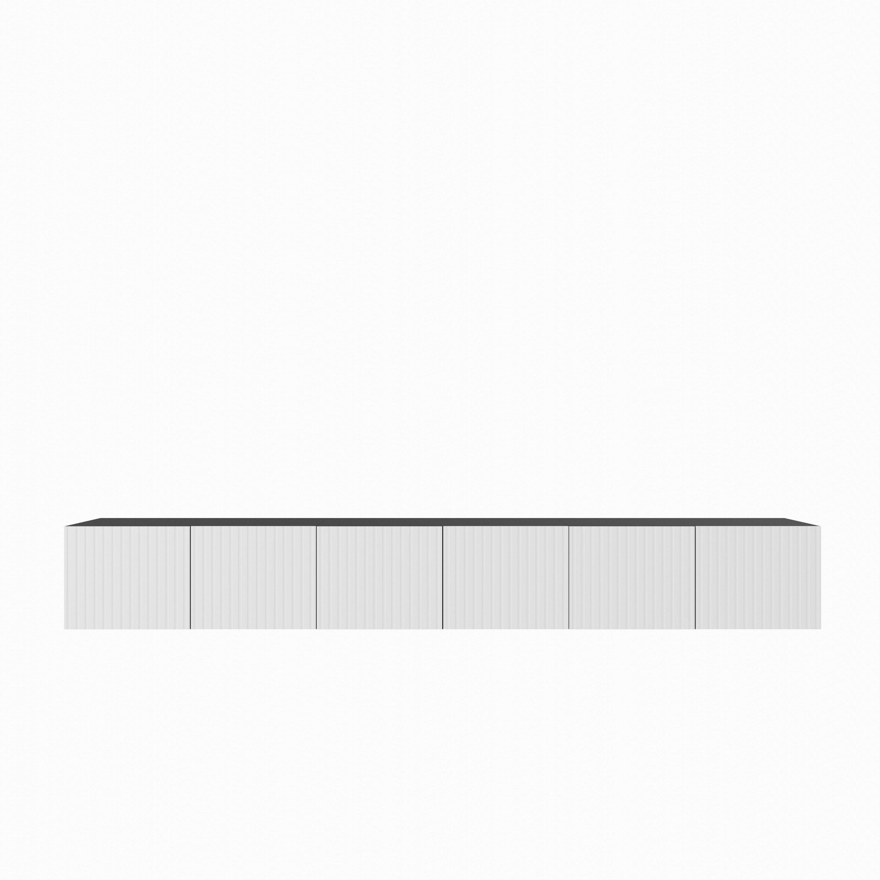 LOWBOARD LIVO 300/41/40 cm, Hängender TV-Schrank Anthrazit / Weiß - Anthrazit/Weiß, Holzwerkstoff (300/41/40cm) - MASSENO