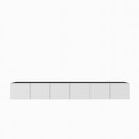 LOWBOARD LIVO 300/41/40 cm, Hängender TV-Schrank Anthrazit / Weiß - Anthrazit/Weiß, Holzwerkstoff (300/41/40cm) - MASSENO