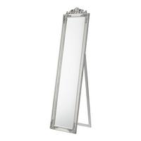 STANDSPIEGEL Arezzo - Silberfarben, Glas/Holz (28.5/160/140cm) - [en.casa]