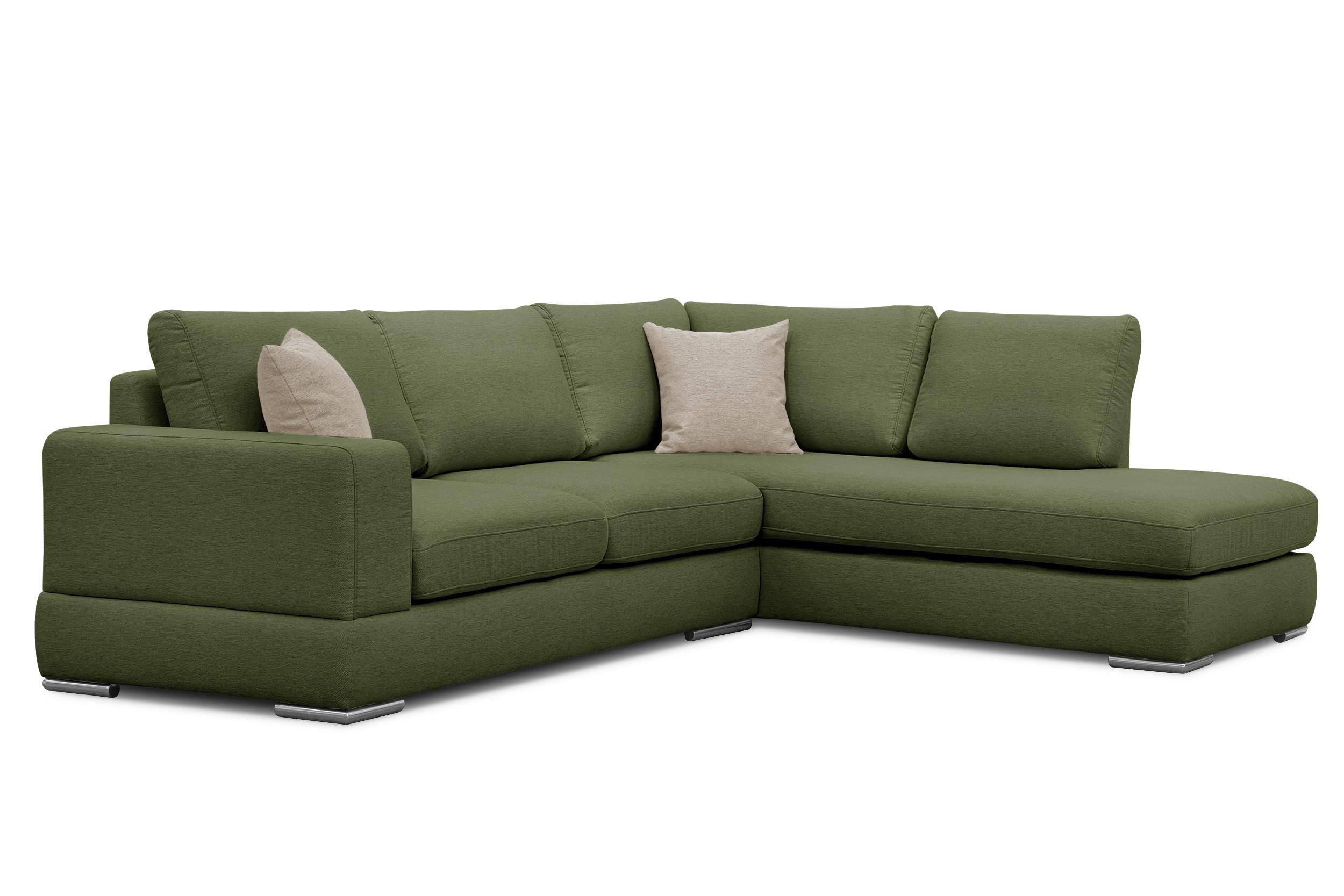 ECKSOFA OTTO 5-Sitzer, grün - Grün, Holzwerkstoff/Textil (279/219cm) - Wozimo