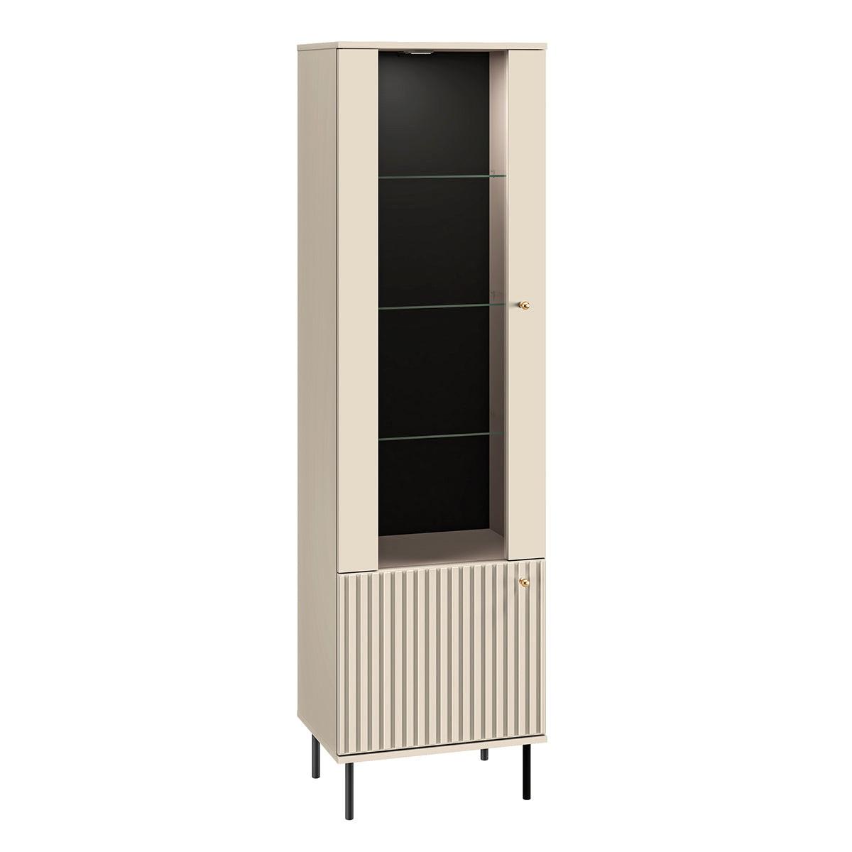 VITRINE Nova Beige - Beige, Holzwerkstoff (55/190/40cm) - Petits-meubles