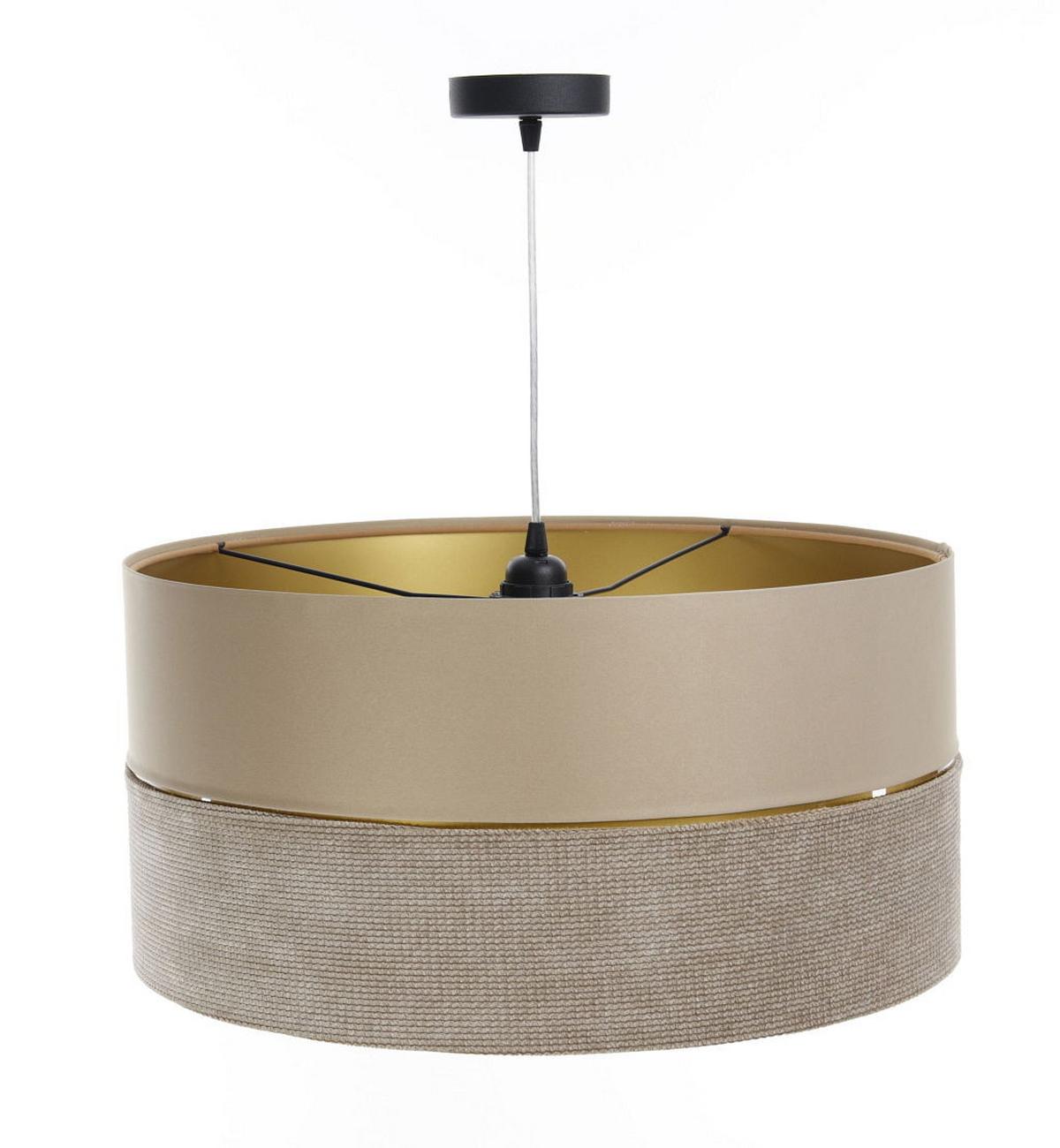 HÄNGELEUCHTE Gold 40/20 cm - Beige/Goldfarben, Kunststoff (40/0.6/20cm) - ONZENO