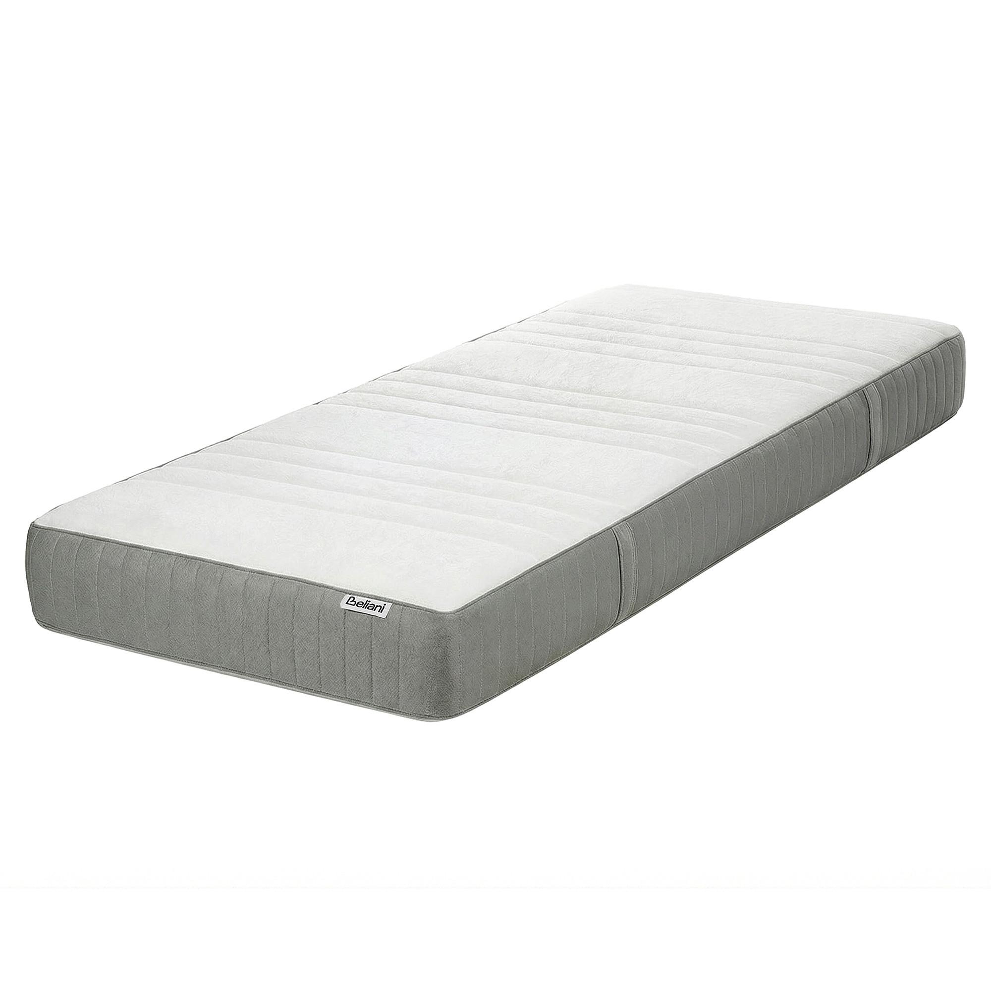 MEMORY-SCHAUMMATRATZE H3/4 Fest 80/200 cm Whisper - Weiß, Textil (80/200cm) - Beliani