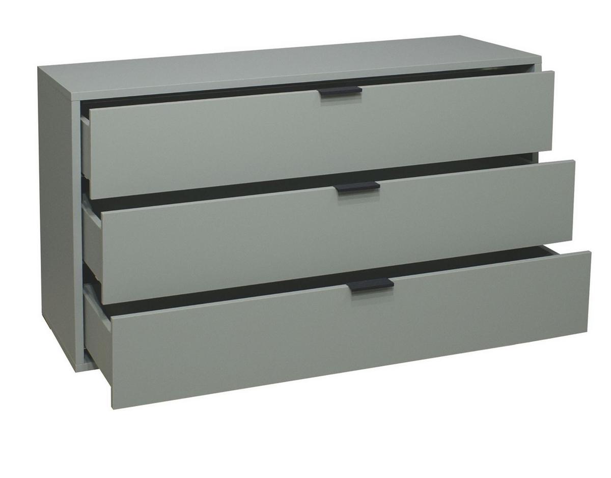 KOMMODE Erna 119x45x67 Pinie Green matt Lack - Grün, Holzwerkstoff (119/67/45cm) - 58aufmkessel