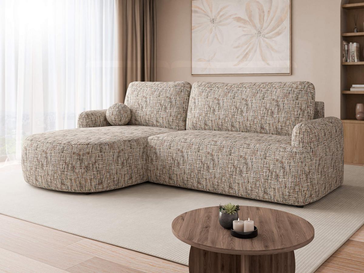 ECKSOFA Loridu Premium, Seite: Links - Multicolor/Schwarz, Holz/Kunststoff (250/174cm) - MIRJAN24