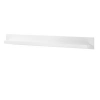 WANDBOARD weiß Hochglanz, Wandregal 198 x 21 cm Ladis - Weiß Hochglanz, Holzwerkstoff (198/20/21cm) - Furn.Design