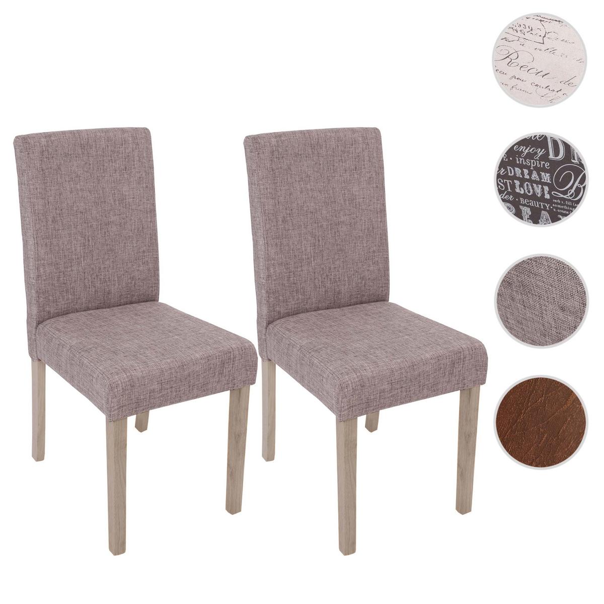 ESSZIMMERSTUHL Grau 2er-Set - Grau, Textil (43/90/56cm) - MCW
