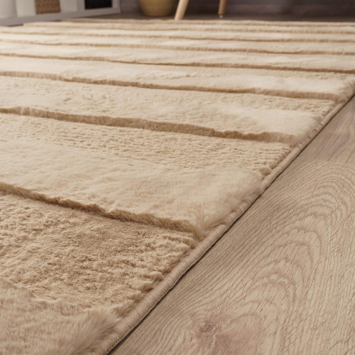 HOCHFLORTEPPICH Boho Beige 60 x 100 cm - Beige, Kunststoff (60/100cm) - TT Home
