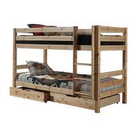 ETAGENBETT Karolina 210x140x105 aus Massivholz in natur - Kieferfarben, Holz (90/200cm) - 58aufmkessel