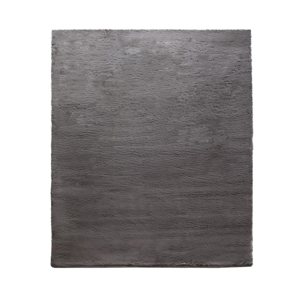 HOCHFLORTEPPICHE Dunkelgrau 160 x 230 cm - Dunkelgrau, Kunststoff (160/230cm) - TT Home