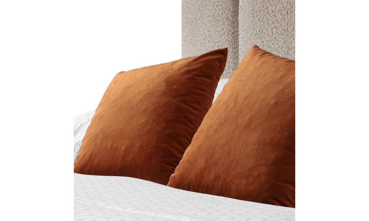 POLSTERBETT ELENA 160x200 cm Dunkelbeige (Anthology 4), 34 Holzlatten, Kopfteil 108 cm - Beige, Textil (160/200cm) - Lookway