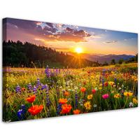 LEINWANDBILD Landschaften 100x50cm - Multicolor, Textil (100/50cm) - Feeby