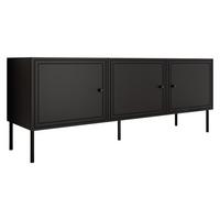 TV-LOWBOARD Palazzo Bis 150 3D - Schwarz, Holzwerkstoff/Kunststoff (151/40/60cm) - MIRJAN24