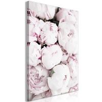 KUNSTDRUCK Rosa 40/60 cm - Pink/Weiß, Textil (40/60cm) - KUNSTLOFT