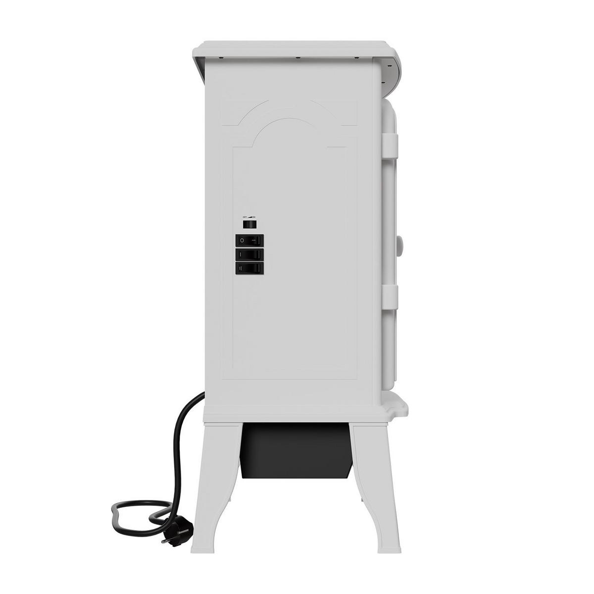 ELEKTROKAMIN 2000W Weiß - Weiß, Metall (39/57/24cm) - Juskys
