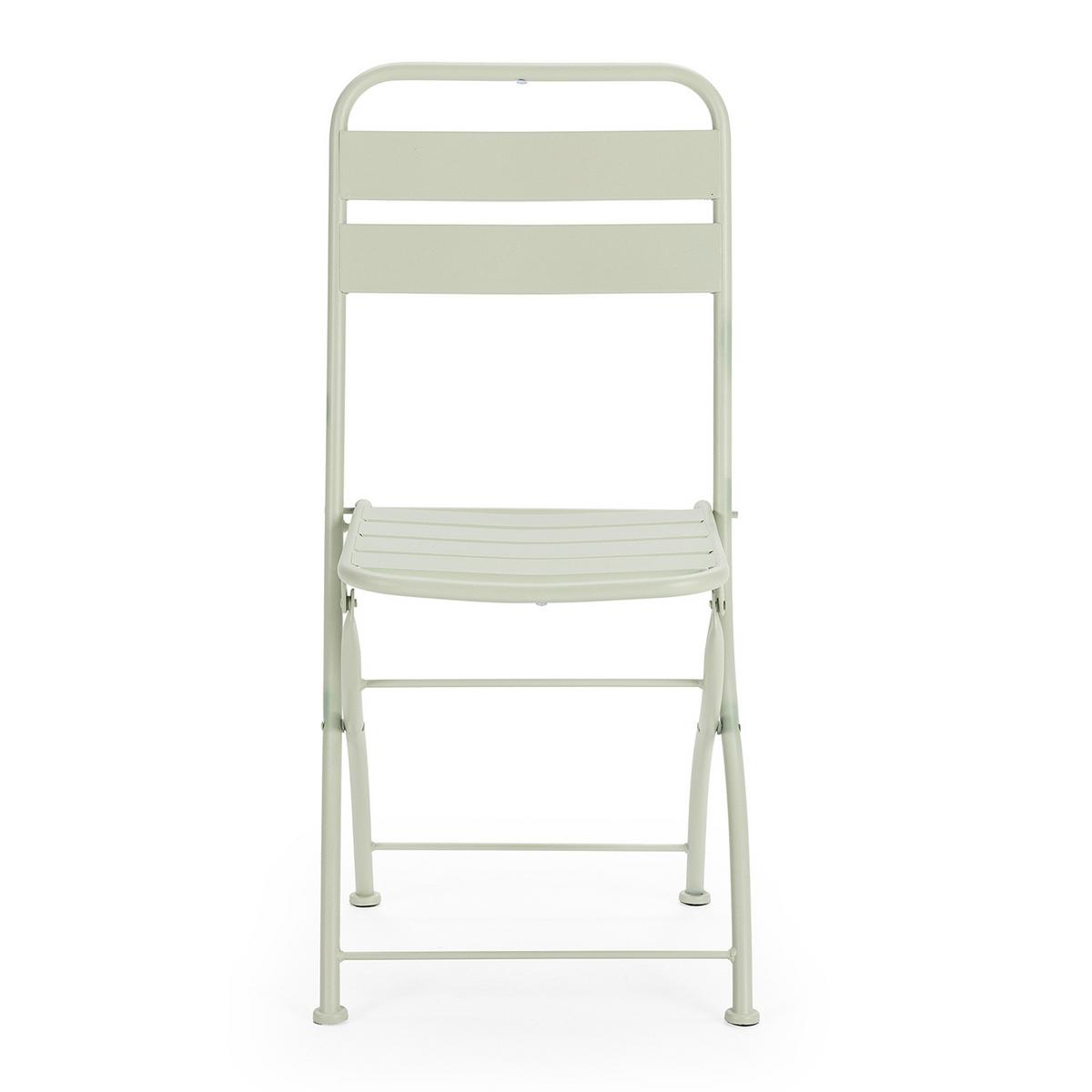 GARTENKLAPPSTUHL-SET Perla Metall - Grün, Metall (42/88/50cm) - VS Venta-stock