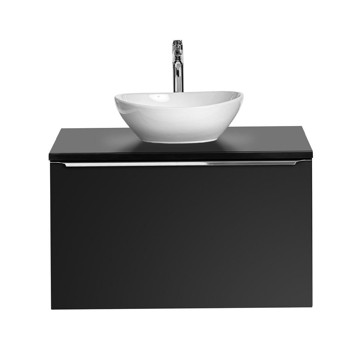 WASCHTISCH 80cm Éros Schwarz - Schwarz, Holzwerkstoff (80/48/46cm) - Petits-meubles