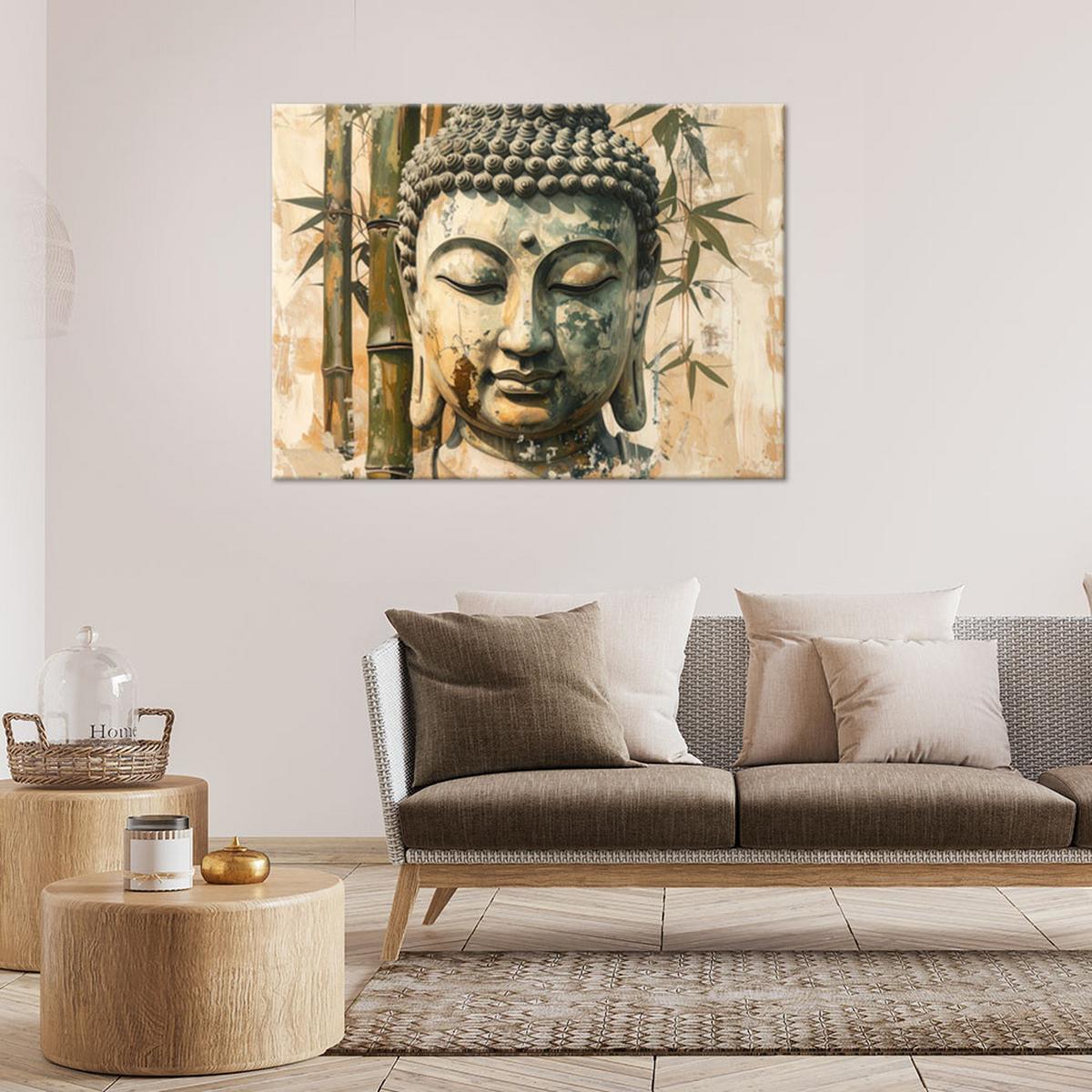 LEINWANDBILD Zen und Orientalisch 90x60cm - Beige, Textil (90/60cm) - Feeby
