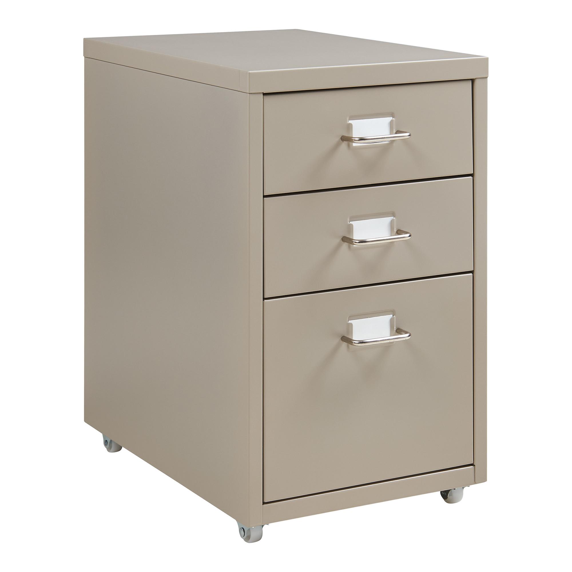 ROLLCONTAINER Kökar - Braun, Metall (28/48/41cm) - [en.casa]