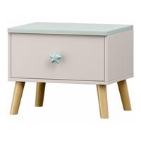 KINDERNACHTTISCH Sandnes - Weiß/Mintgrün, Holz/Holzwerkstoff (38/31/30cm) - [en.casa]