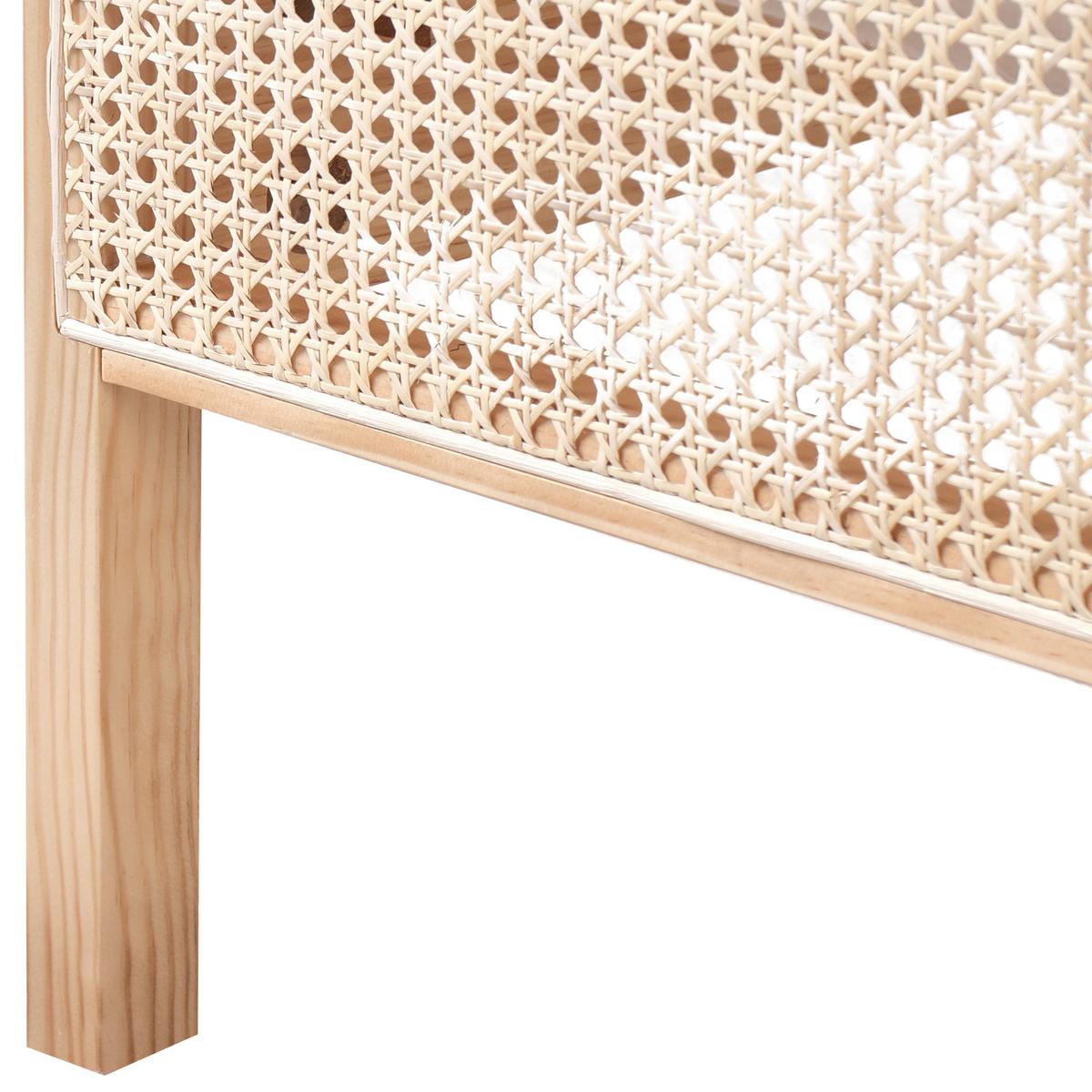 BETT mit Lattenrost 160/200 cm Kiefernholz Hellbraun Gonfaron - Hellbraun, Holz (160/200cm) - Beliani